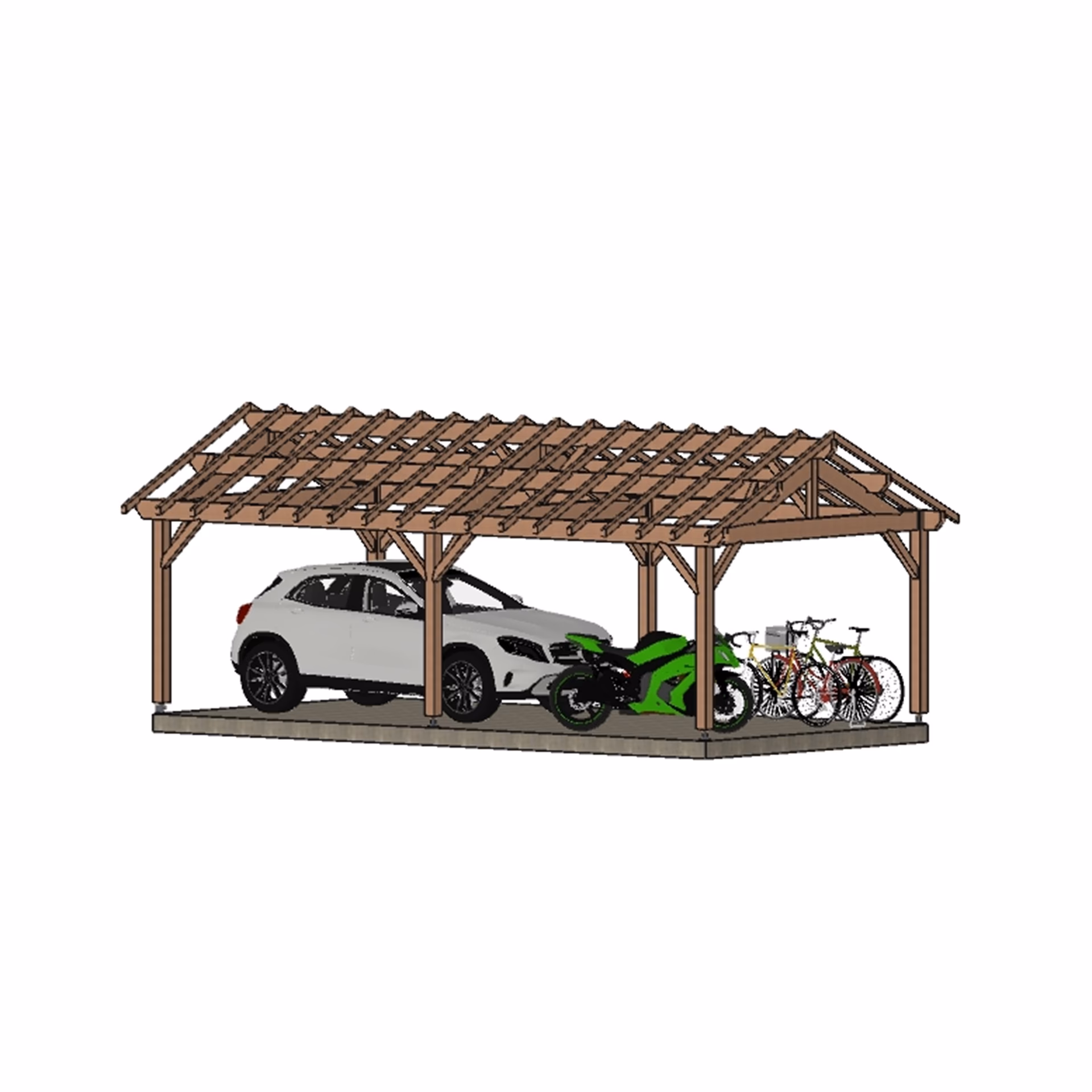 Carport Eco Grenoble 2P 4000X8000 Mm