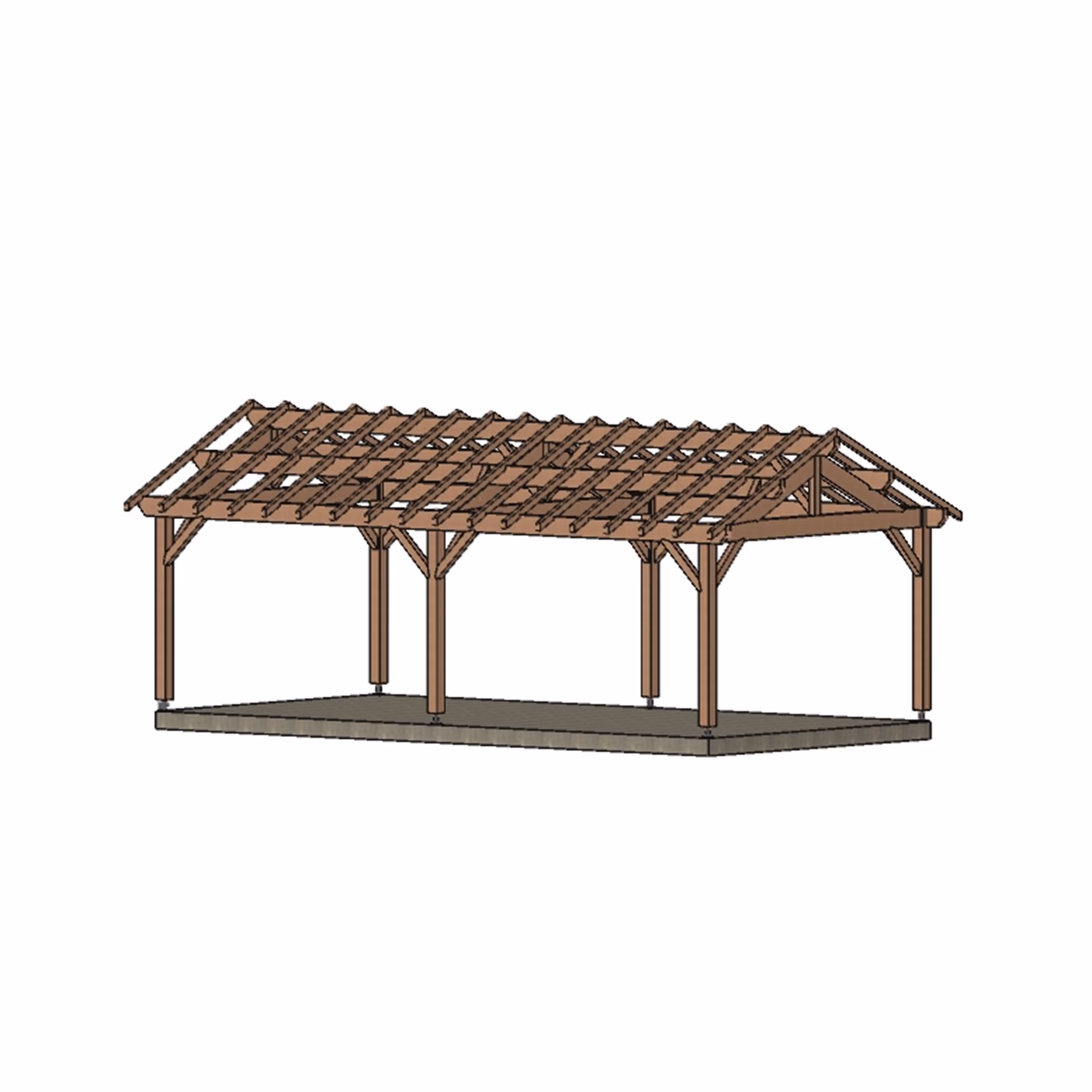 Carport Eco Grenoble 2P 4000X8000 Mm