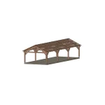Carport Meribel 2P6V 5500X16140 Mm