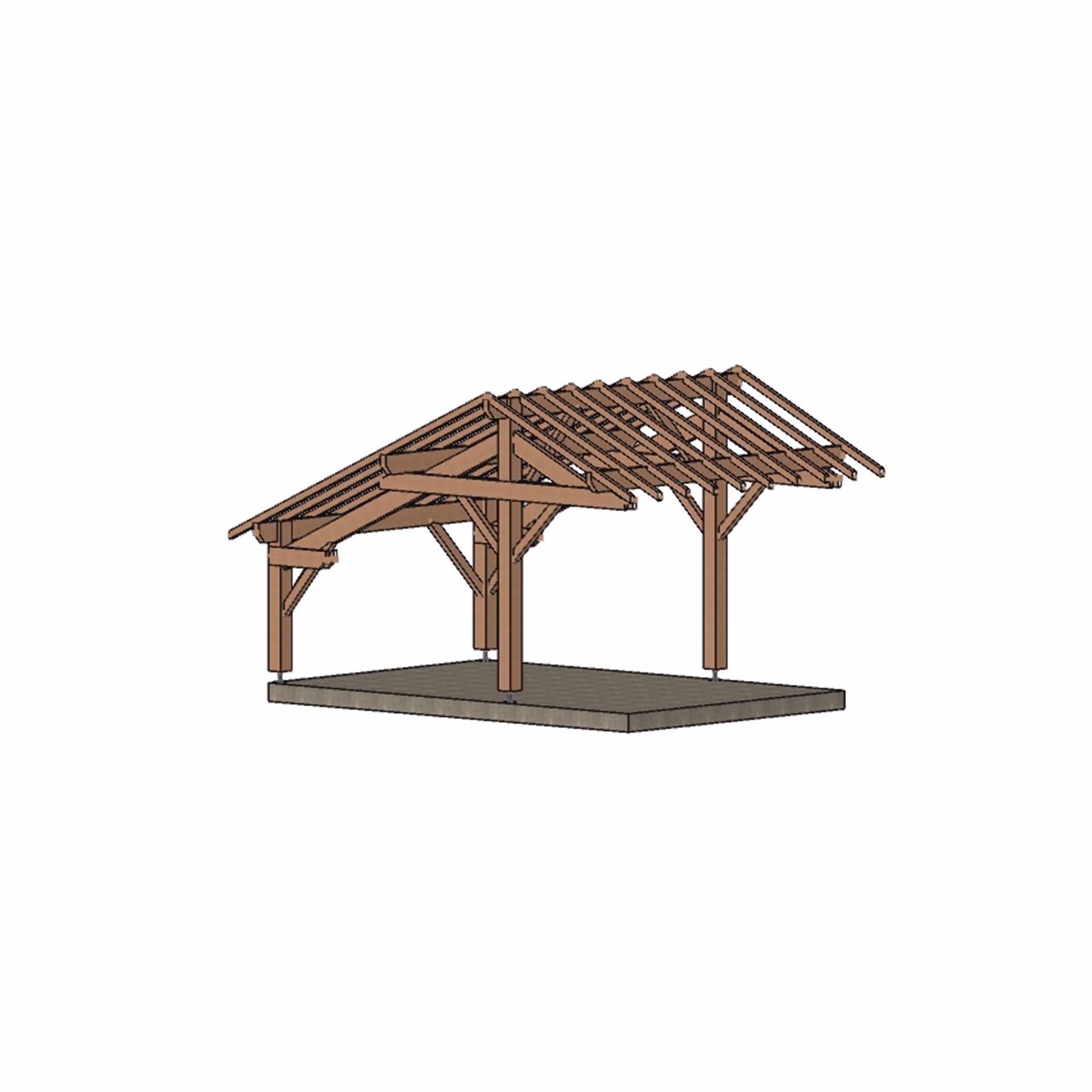 Carport As1V St Etienne 5200X3500Mm