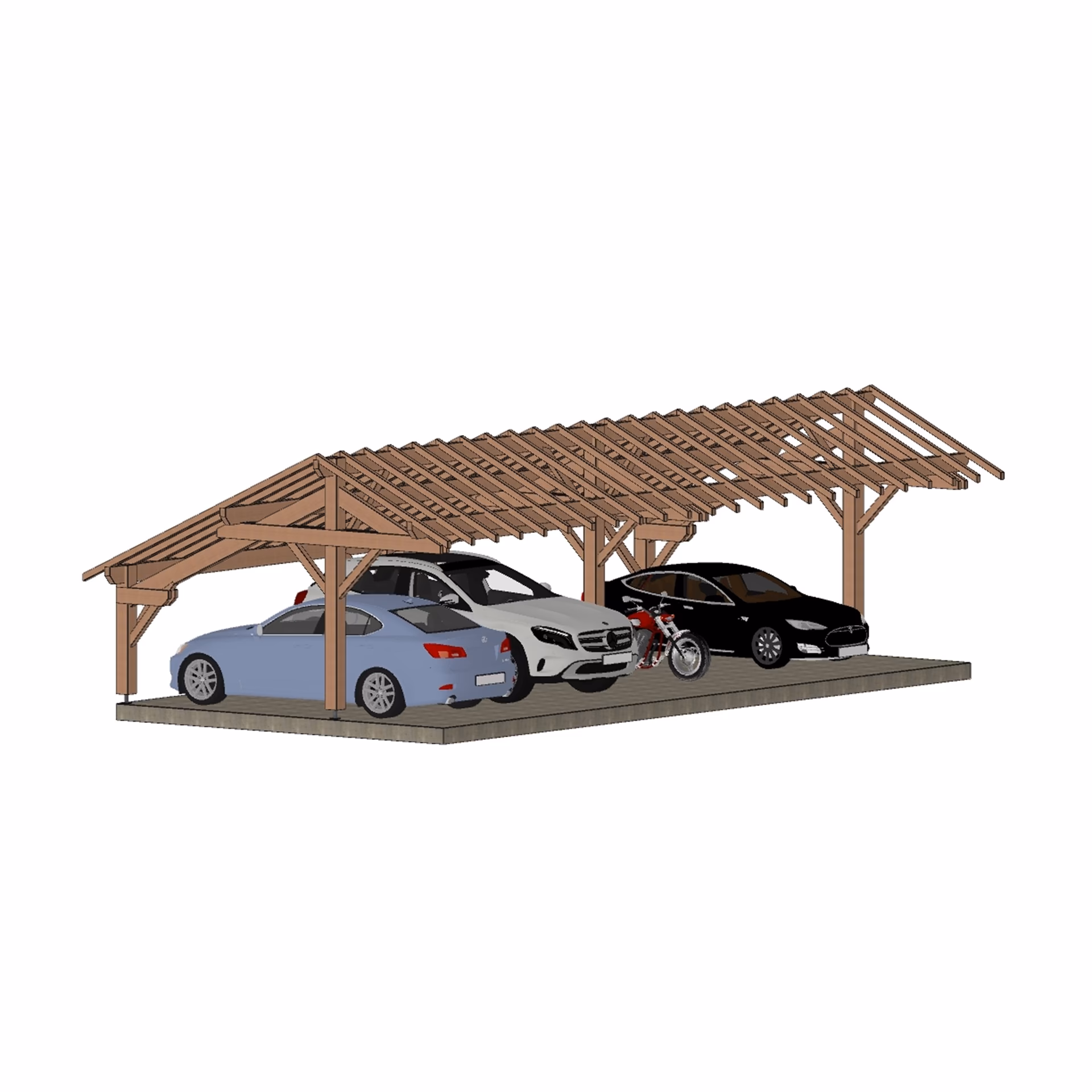 Carport As4V Saint Priest 5200X10820 Mm