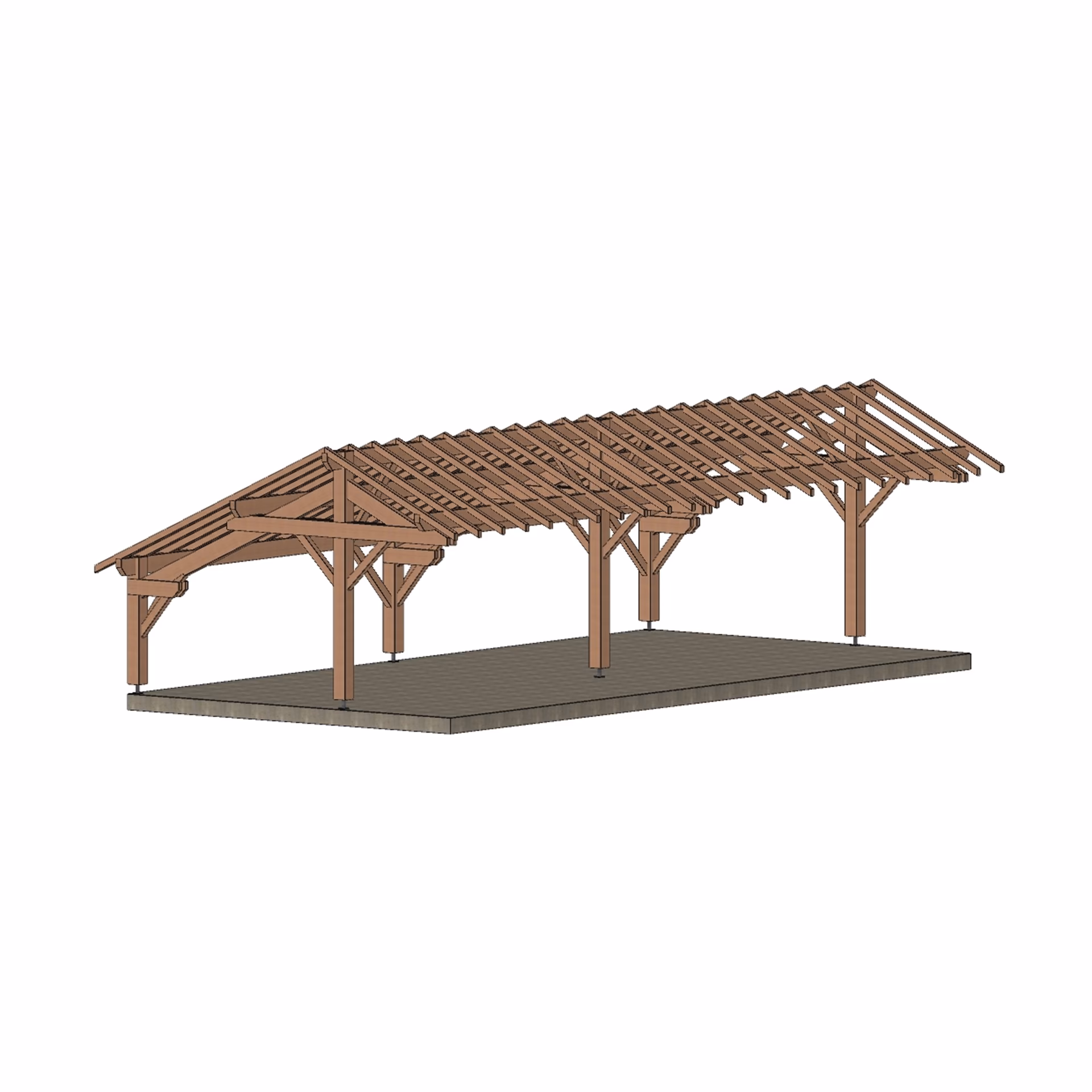 Carport As4V Saint Priest 5200X10820 Mm