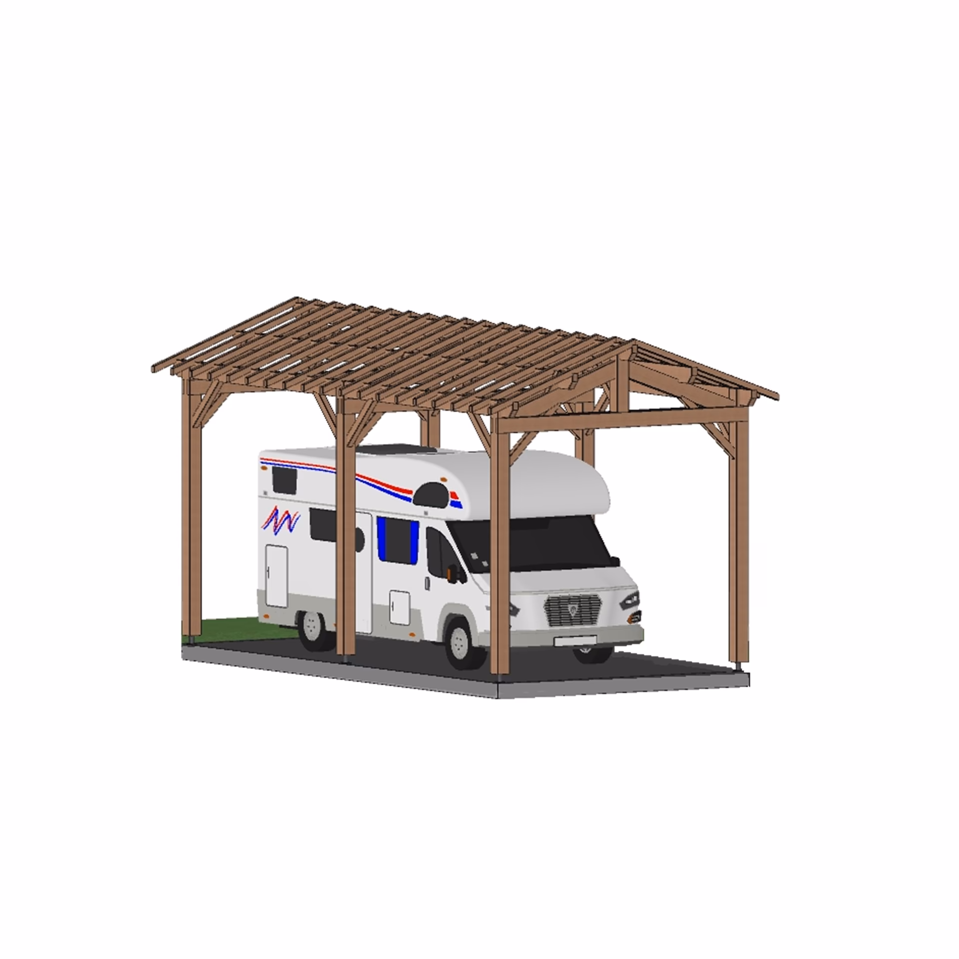 Camping Car Nantes 2P1V 4000X8000 Mm