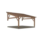 Carport Appentis 1P2V 5500X5500Mm Avignon