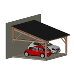 Carport Appentis 1P2V 5500X5500Mm Avignon