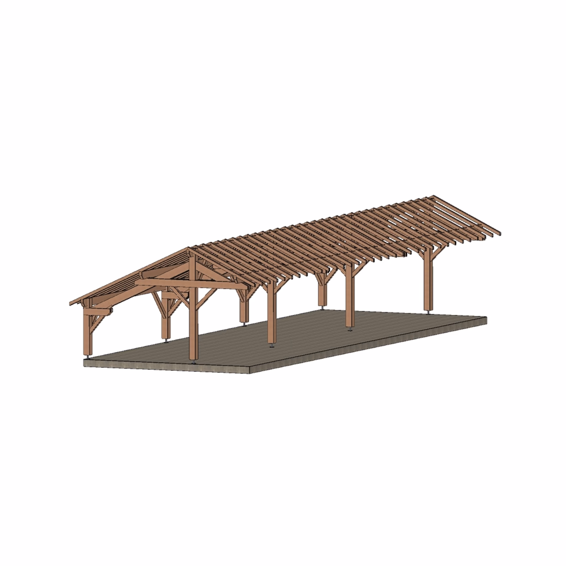 Carport As6V Annemasse 5200X16140 Mm