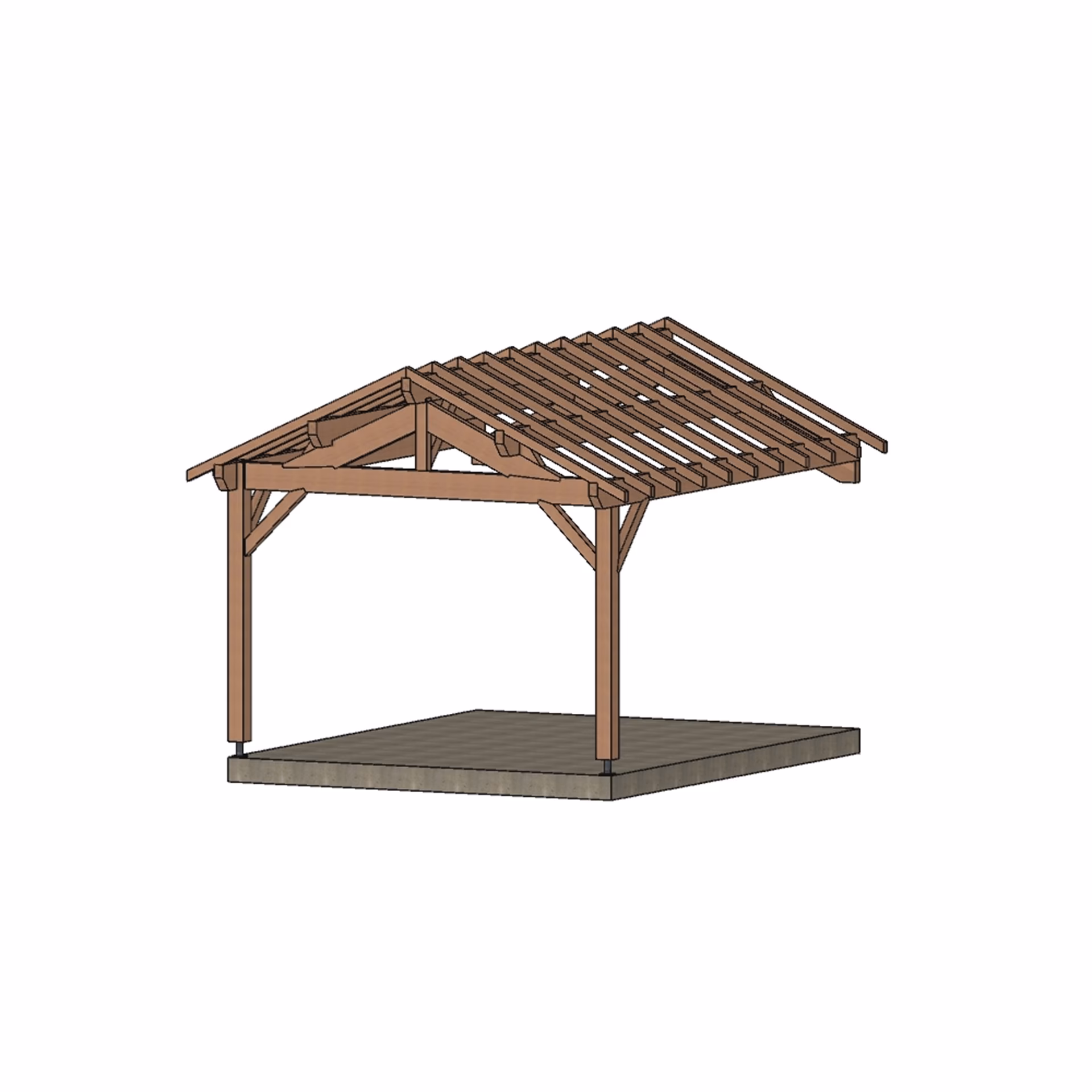 Carport Eco Appenti 2P Aix 3500X4500 Mm