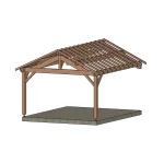 Carport Eco Appentis 2P Antibes 4000X5000 Mm