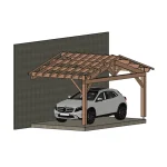 Carport Appentis 2P1V Cannes 5500X3500 Mm 17D