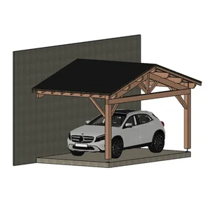 Carport Appentis 2P1V Cannes 5500X3500 Mm 17D