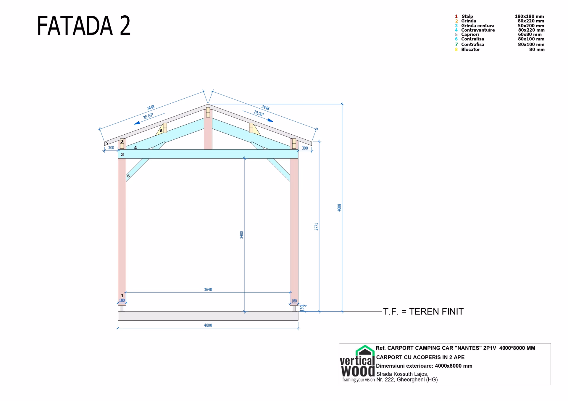 F2 Carport Camping Car Nantes 2P1V 4000X8000Mm Deg Page