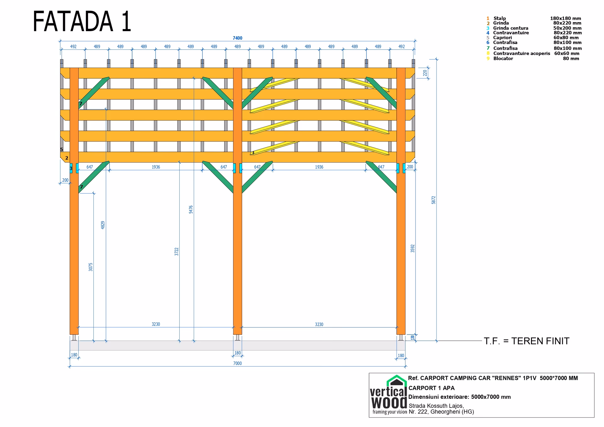 F1 Carport Camping Car Rennes 1P1V 5000X7000Mm Page