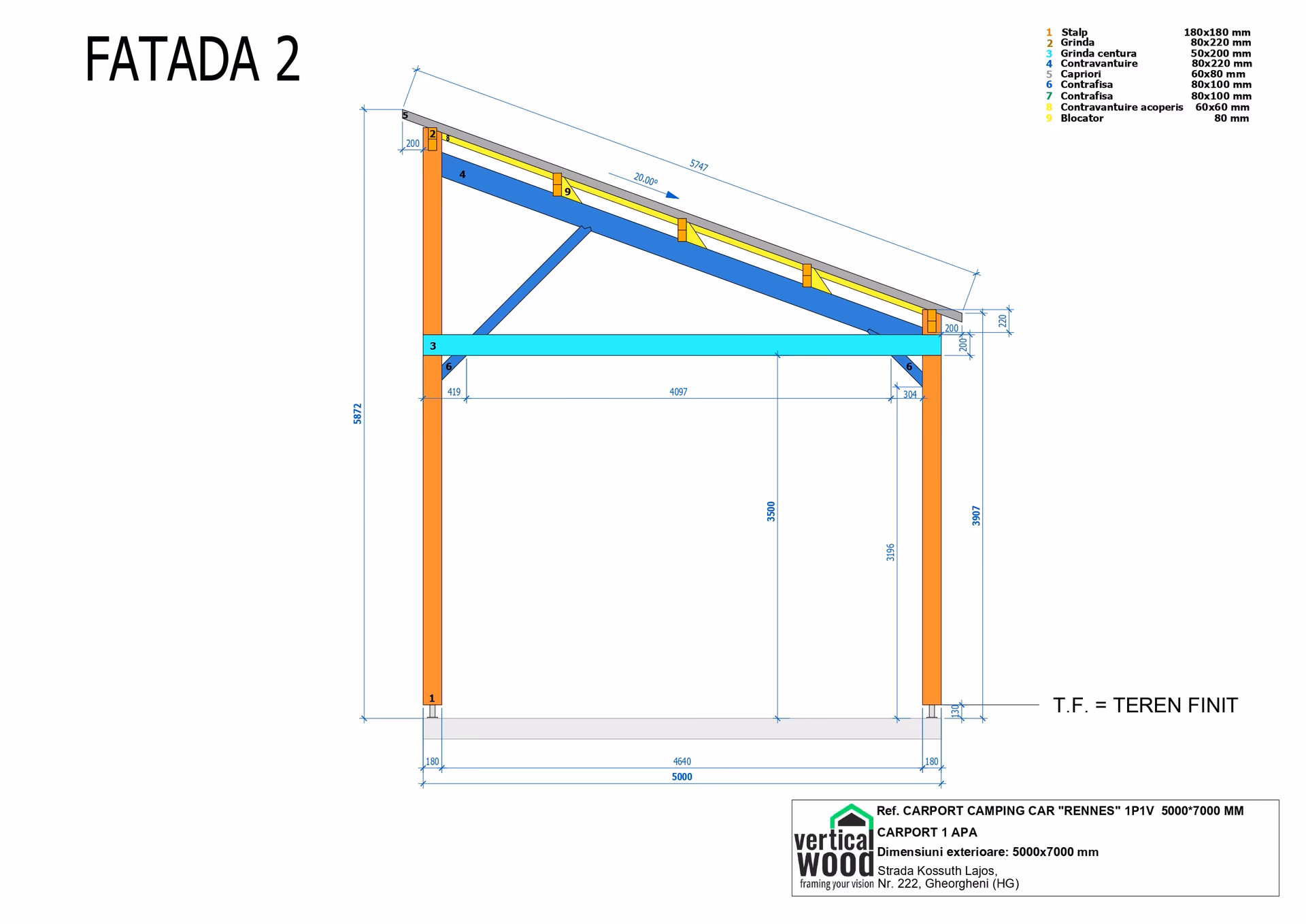 F2 Carport Camping Car Rennes 1P1V 5000X7000Mm Page